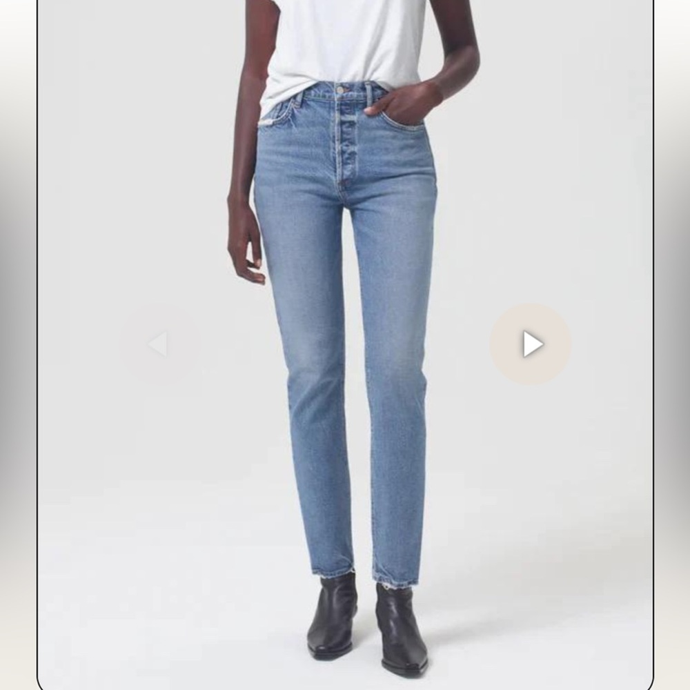 Agolde Riley Long High Rise Denim